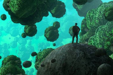 metin için alanı olan soyut kavramsal yaratıcı arkaplan 