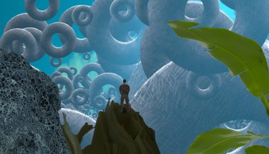 güzel yeşil ve beyaz arka plan