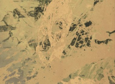 metin için alan ile arka planda soyut renkli lekeler