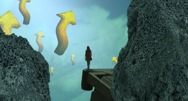 Kayalıklarda oturan adam