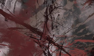 Metin için yeri olan boya lekeleriyle soyut arkaplan