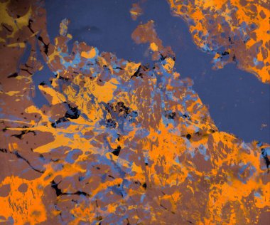 Metin için yeri olan boya lekeleriyle soyut arkaplan