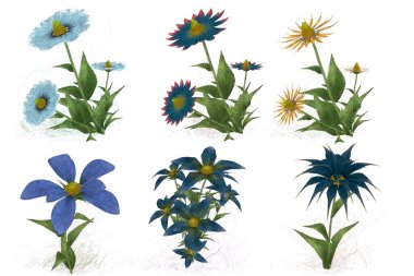 Çiçeklerle kusursuz desen