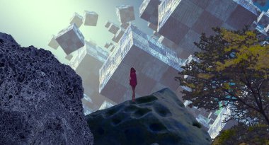 Şehirde Noel ağacı