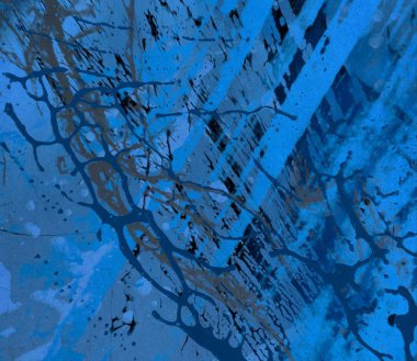 Metin için yeri olan boya lekeleriyle soyut arkaplan