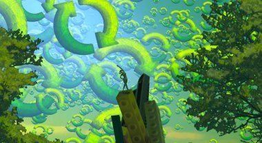 Parktaki Genç Kadın