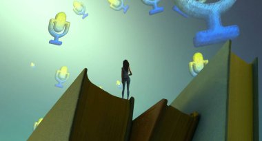 Bir şehrin 3d görünümü