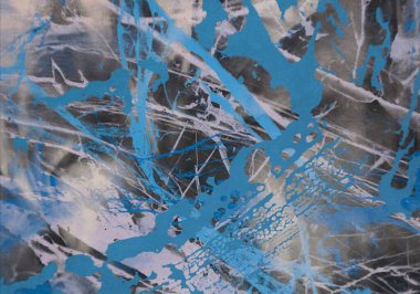 metin için alan ile arka planda soyut renkli lekeler