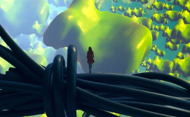 soyut renkli arkaplan, alanı kopyala