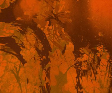 Metin için yeri olan boya lekeleriyle soyut arkaplan  