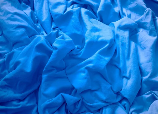Streszczenie Tła Niebieskiego Jedwabiu — Zdjęcie stockowe