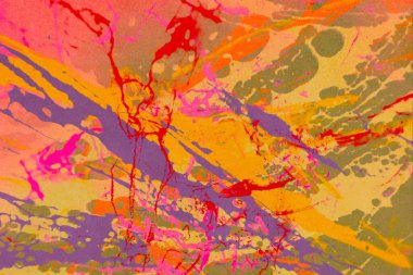 Arkaplanda soyut renkli lekeler