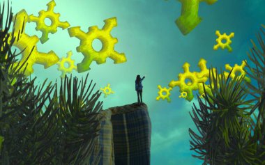 tropikal palmiye ağacı