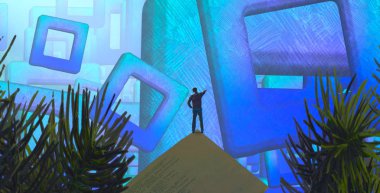 soyut renkli arkaplan, alanı kopyala