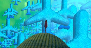 yeşil ağacın arka plan