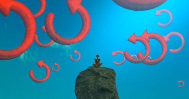 Ağaçlı Noel kartı