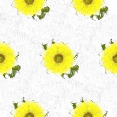 Arka planda çiçekler olan kusursuz desen