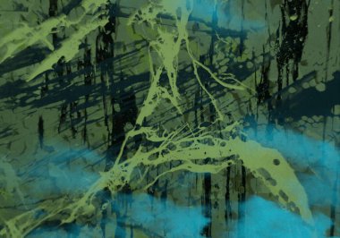 Metin için yeri olan boya lekeleriyle soyut arkaplan