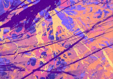 Metin için yeri olan boya lekeleriyle soyut arkaplan