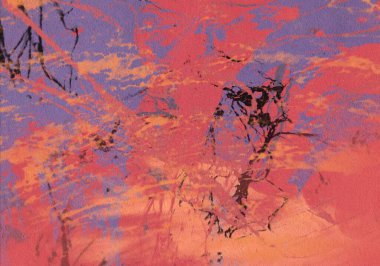 metin için alan ile arka planda soyut renkli lekeler