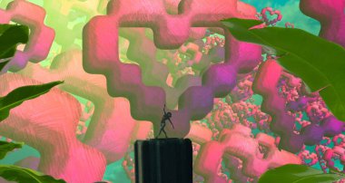 metin için alanı olan soyut kavramsal yaratıcı arkaplan 