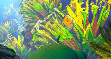 tropikal soyut arka plan