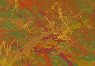 metin için alan ile arka planda soyut renkli lekeler  