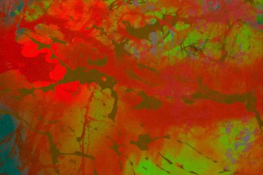 Metin için yeri olan boya lekeleriyle soyut arkaplan