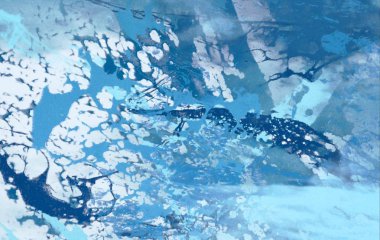 Metin için yeri olan boya lekeleriyle soyut arkaplan 