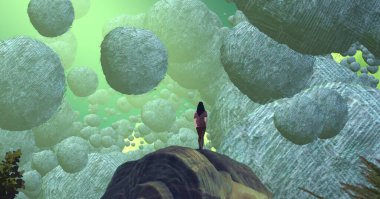 Sahilde güzel taşlar