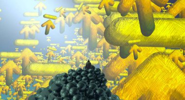 Sarı tarlada sonbahar