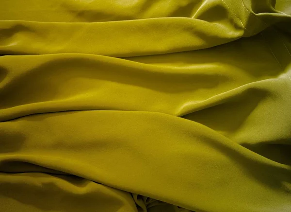 Κίτρινο Ύφασμα Υφή Φόντο — Φωτογραφία Αρχείου
