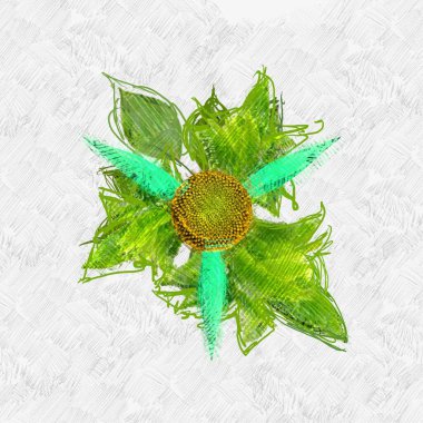 Eskipli arka planda dağınık grungy çiçek