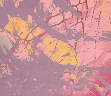 metin için alan ile arka planda soyut renkli lekeler