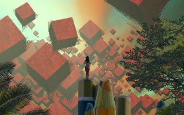 noel ve kırmızı arka plan