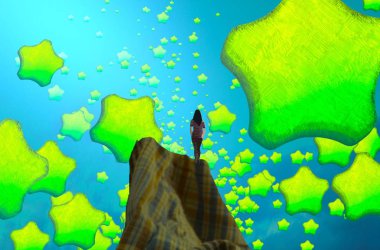 Yeşil yapraklı soyut arkaplan