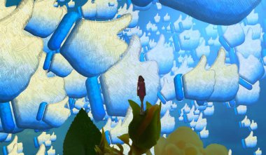 metin için alanı olan soyut kavramsal yaratıcı arkaplan 