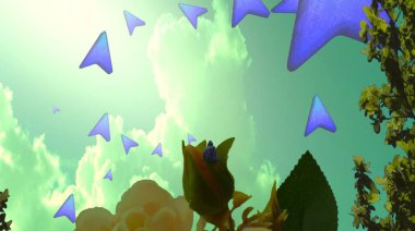 Kelebeklerle kusursuz bir arka plan