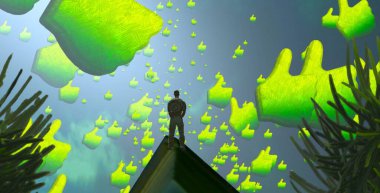 Yeşil yapraklı Noel ağacı