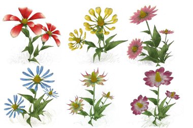 Çiçekli çiçek deseni