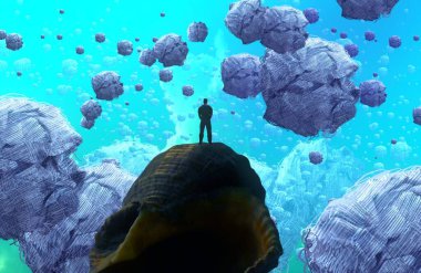 metin için alanı olan soyut kavramsal yaratıcı arkaplan 