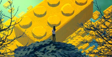 Çiçeklerle soyut arkaplan