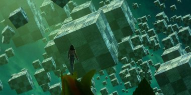 Şehrin soyut arkaplanı