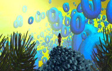 metin için alanı olan soyut kavramsal yaratıcı arkaplan 