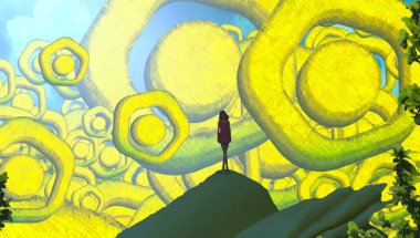 Yeşil yapraklı soyut arkaplan