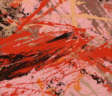 Metin için yeri olan boya lekeleriyle soyut arkaplan