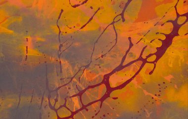 metin için alan ile arka planda soyut renkli lekeler