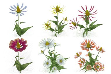 Çiçeklerle kusursuz desen