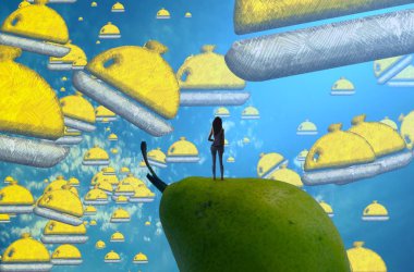 yeşil ve sarı arkaplan