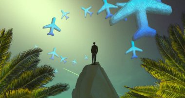 güzel tropikal noel ağacı